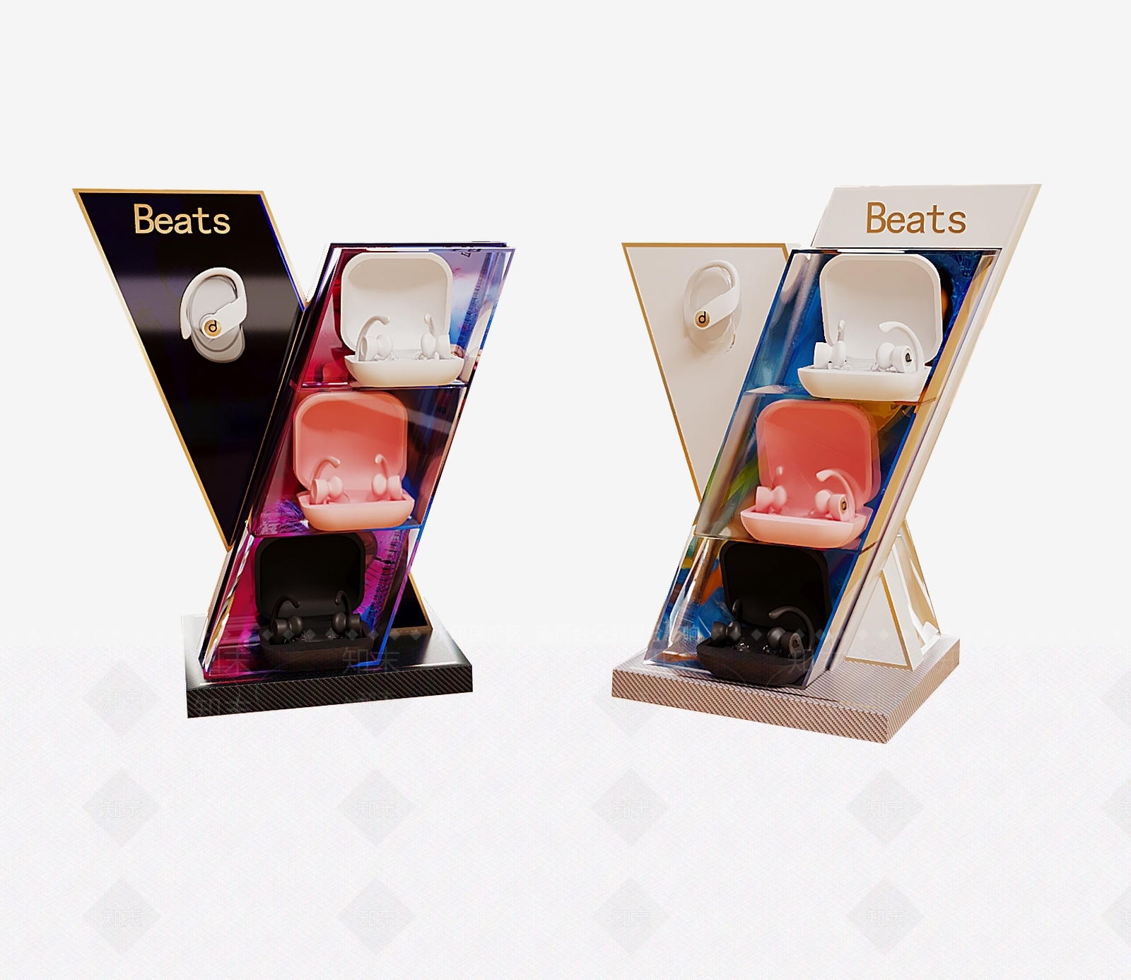 现代无线蓝牙耳机3D模型下载【ID:1104252750】