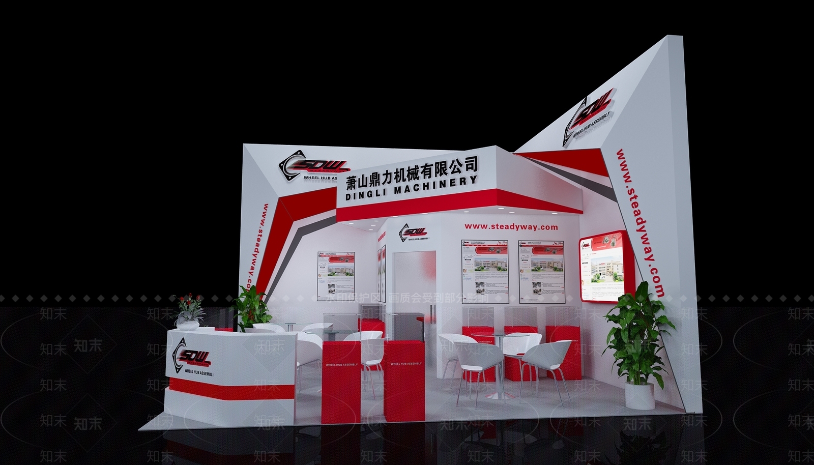 现代机械展厅3D模型下载【ID:1104254150】