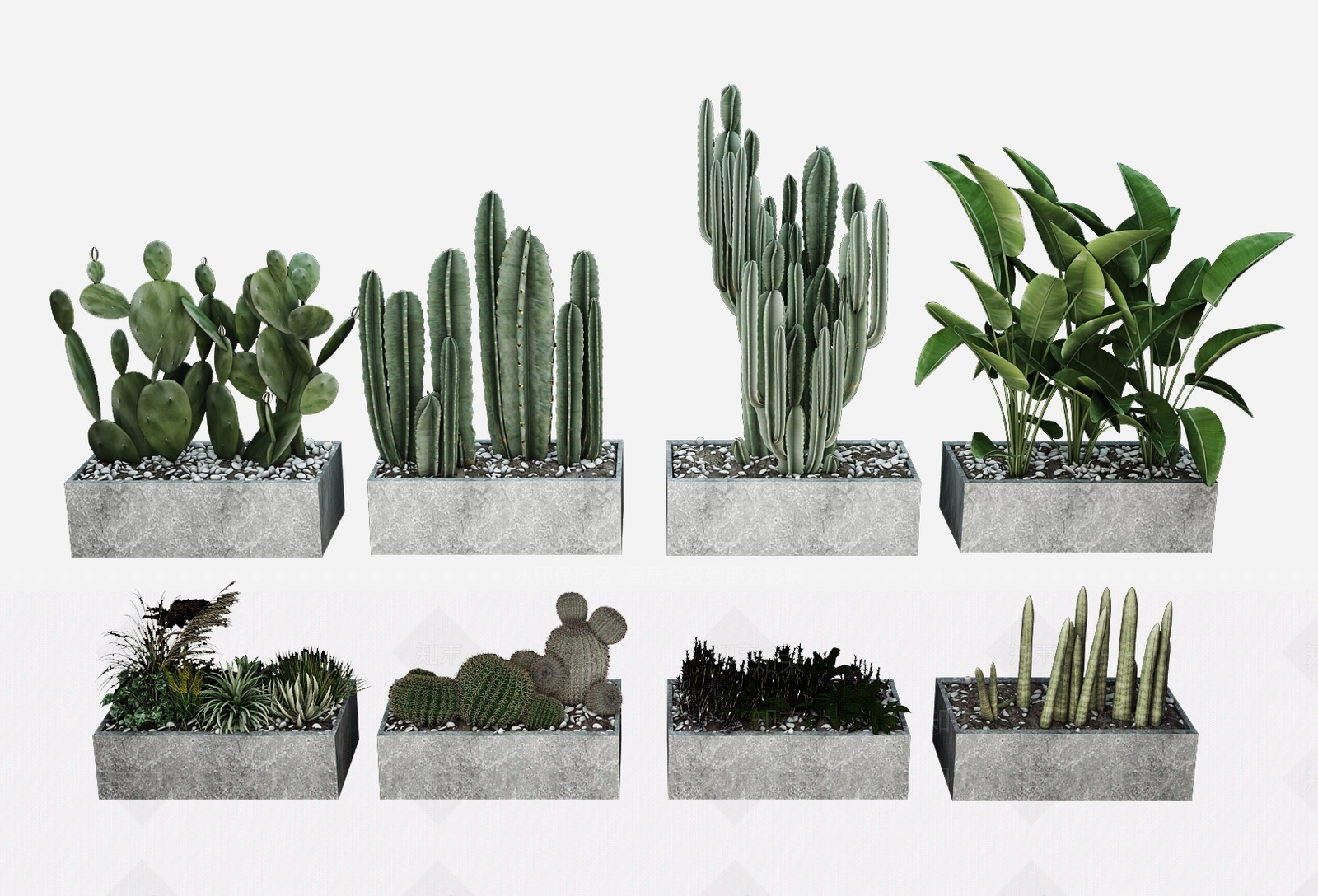 现代花钵3D模型下载【ID:1104276285】