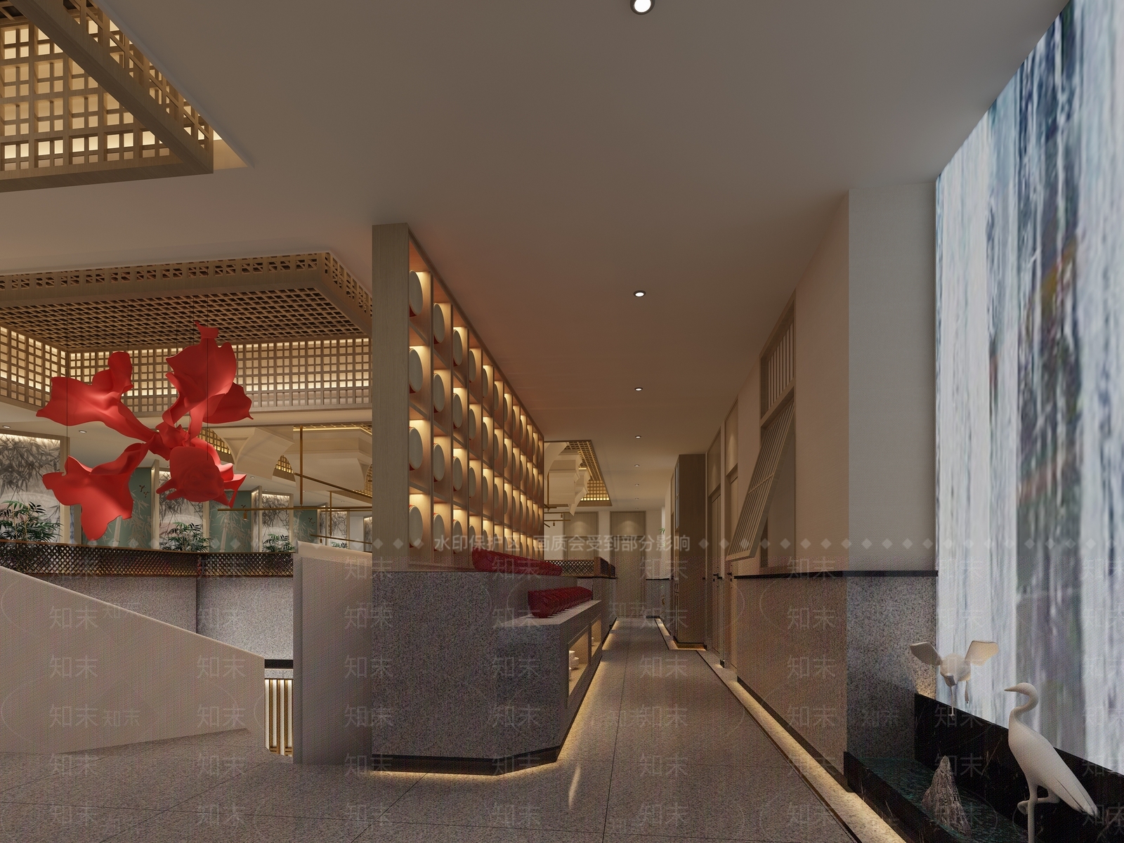 新中式火锅店3D模型下载【ID:1104278322】