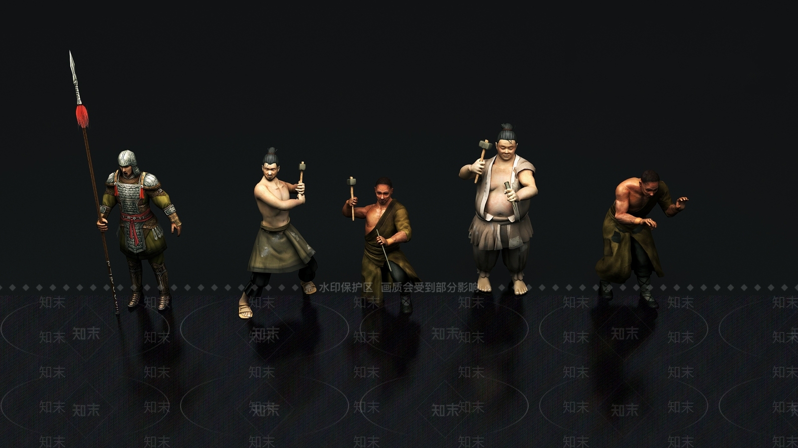 古代士兵3D模型下载【ID:1104286067】