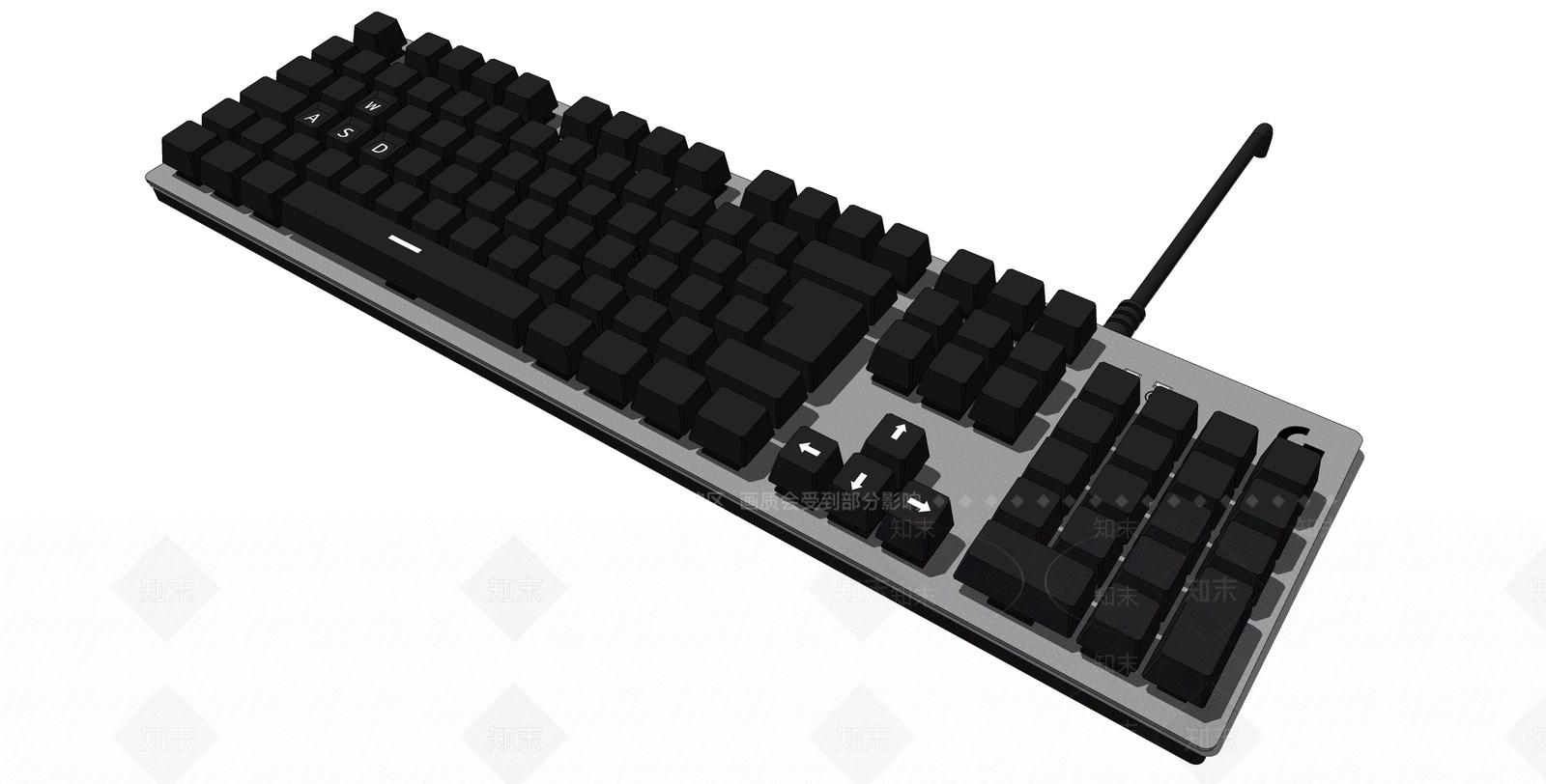现代电脑键盘SU模型下载【ID:1104292108】