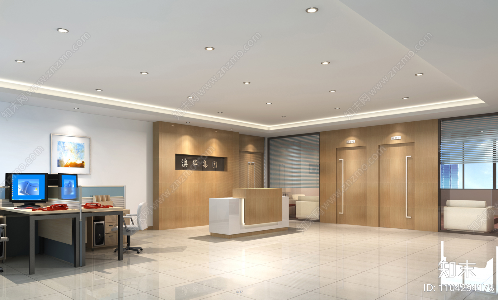 办公空间全套施工图cad施工图下载【ID:1104294178】