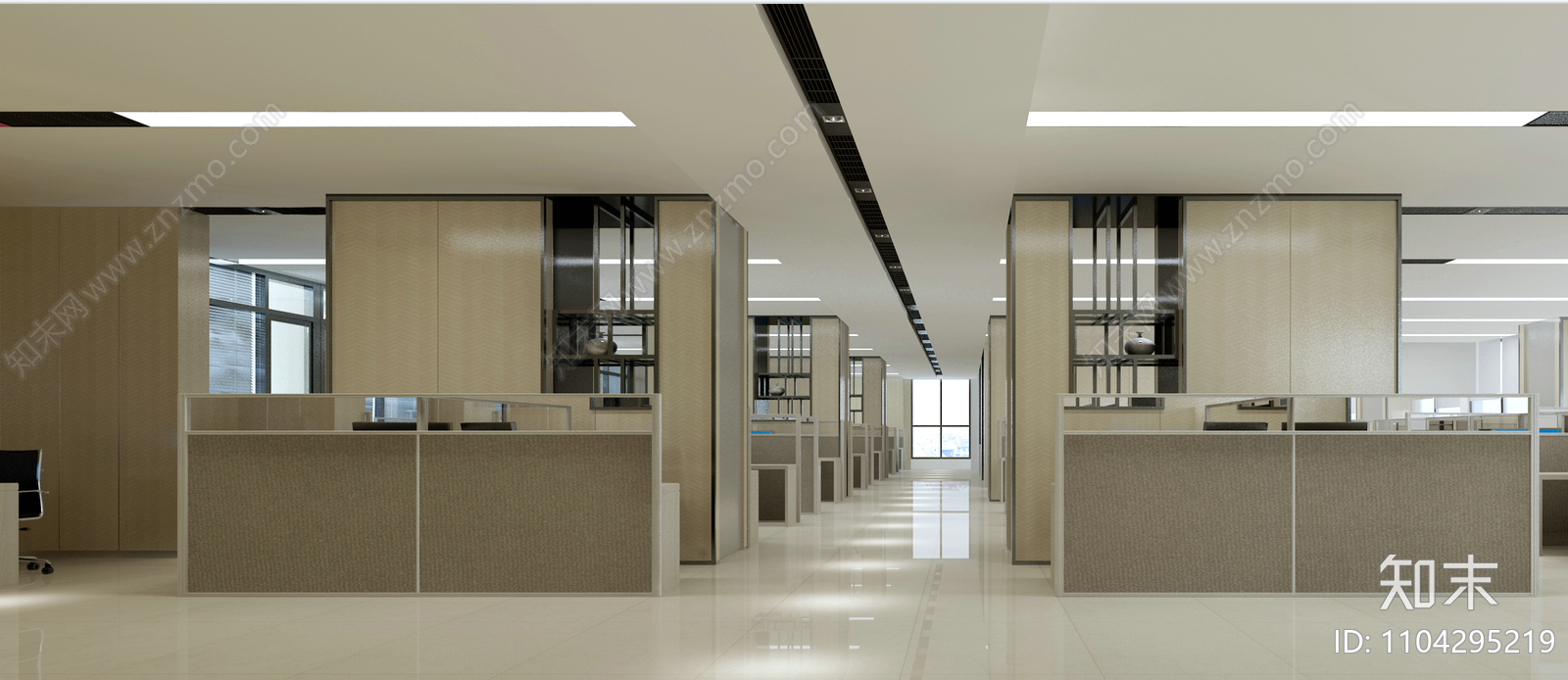 办公空间全套施工图cad施工图下载【ID:1104295219】