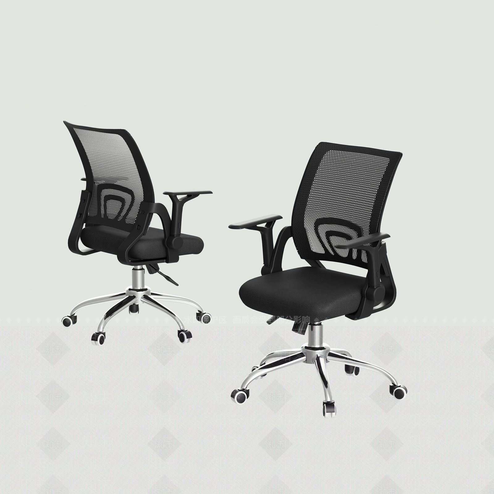 现代办公椅3D模型下载【ID:1105139654】