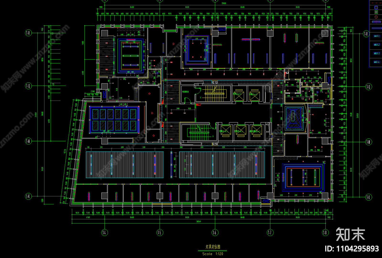 办公空间全套施工图cad施工图下载【ID:1104295893】