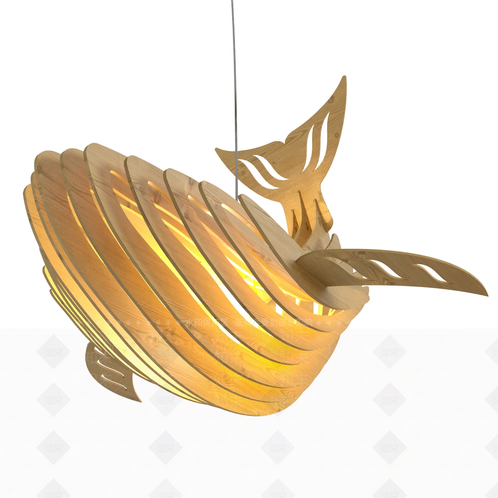 日式装饰灯3D模型下载【ID:1104307693】