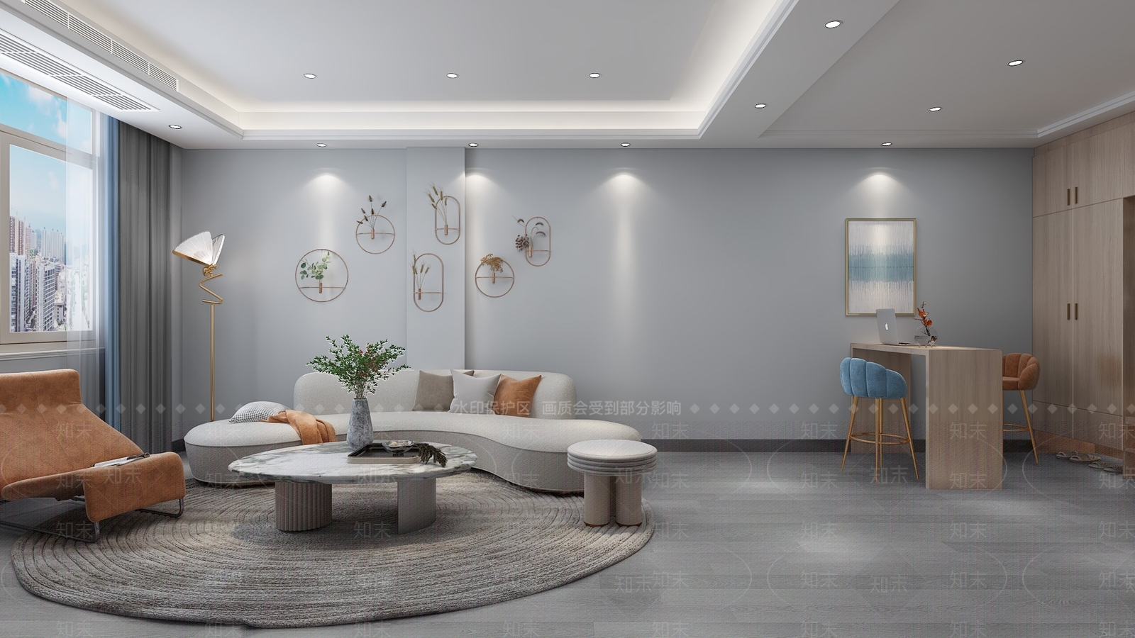 现代单身公寓3D模型下载【ID:1104315038】