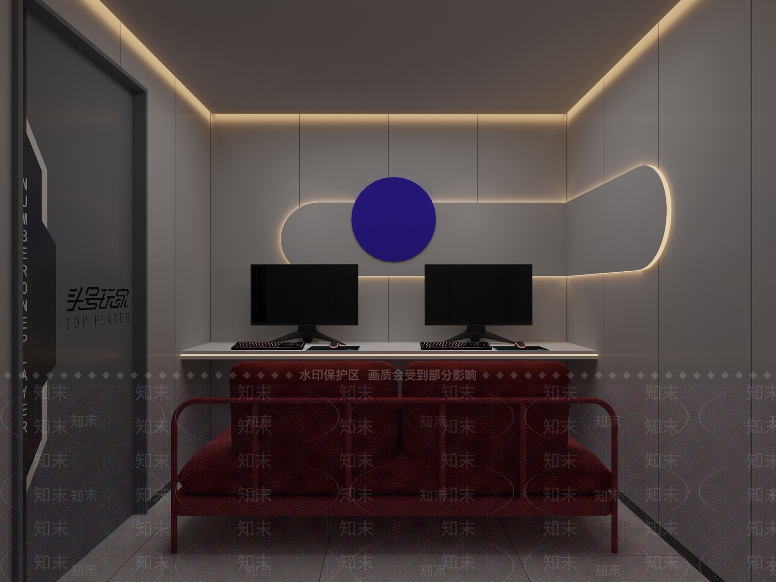 现代网吧网咖3D模型下载【ID:1104326354】