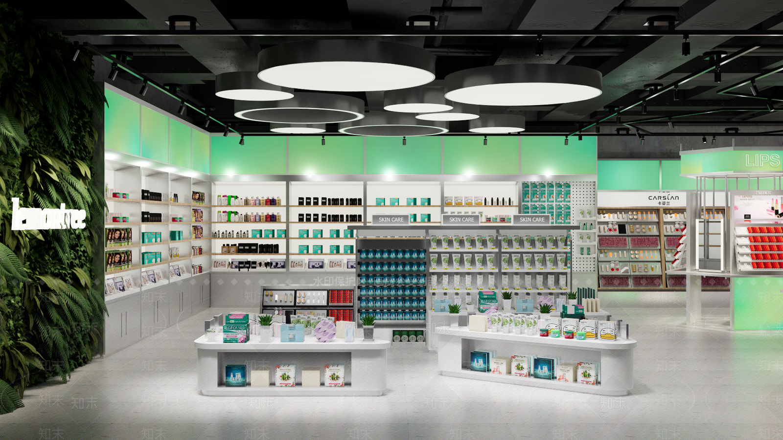现代美妆店SU模型下载【ID:1104367335】