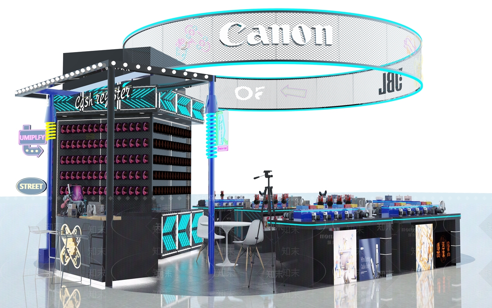 现代数码店3D模型下载【ID:1104354131】