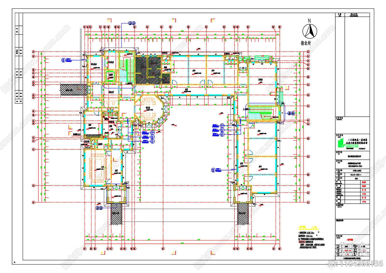 新中式乌镇雅园医养社区建筑施工图cad施工图下载【ID:1104366136】