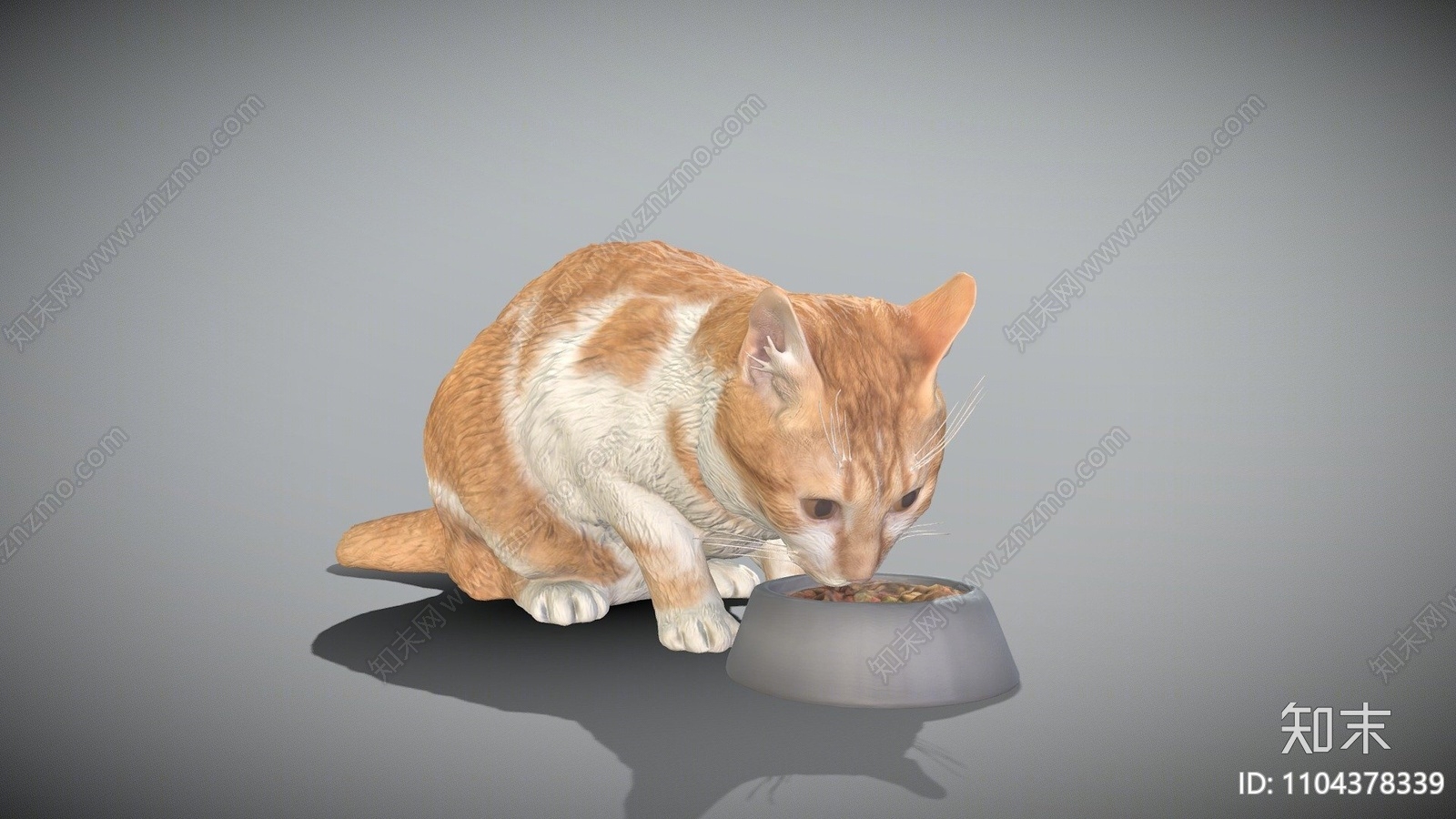 现代猫3D模型下载【ID:1104378339】