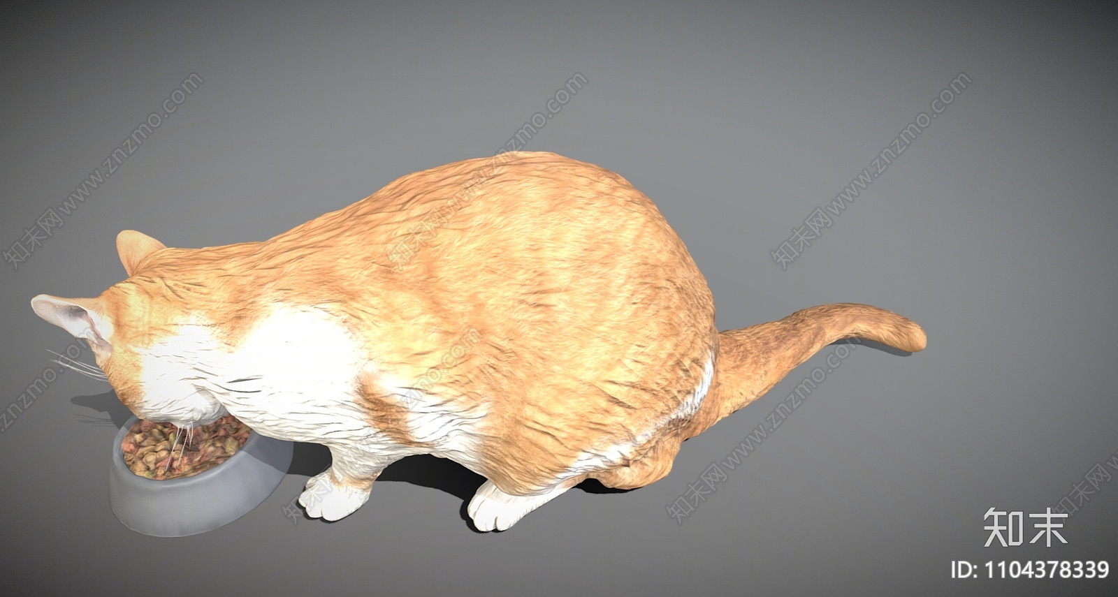 现代猫3D模型下载【ID:1104378339】