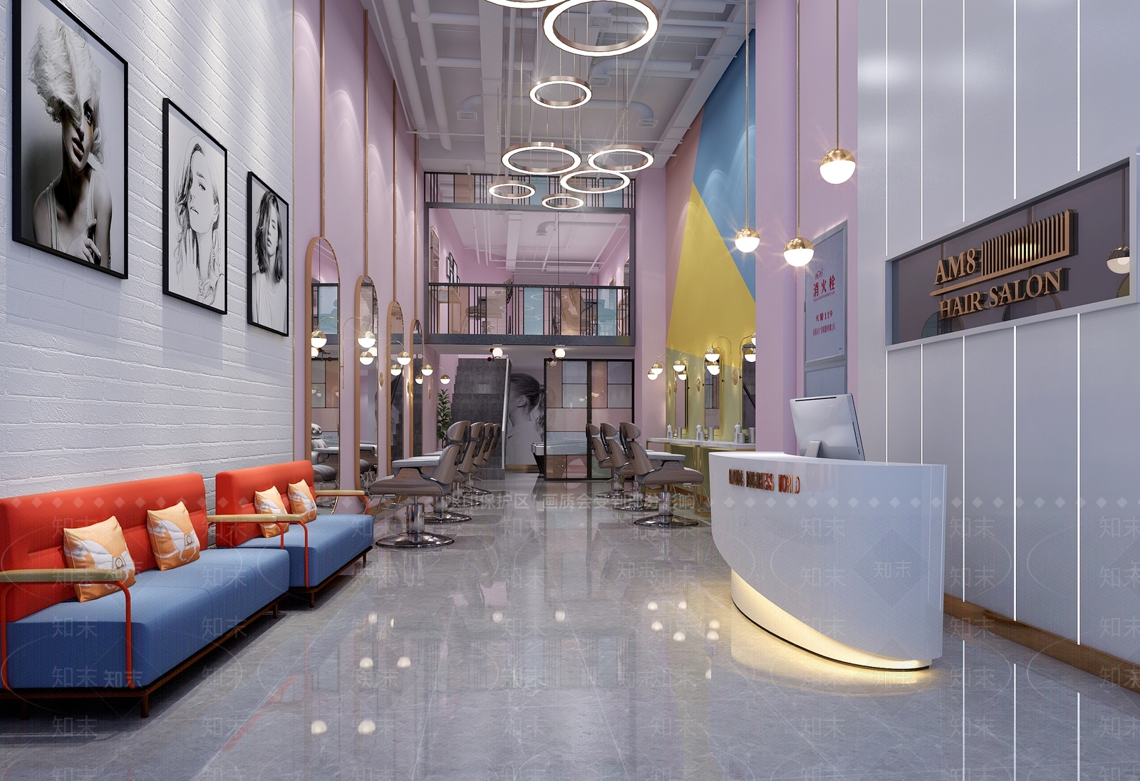 现代理发店3D模型下载【ID:1104386076】