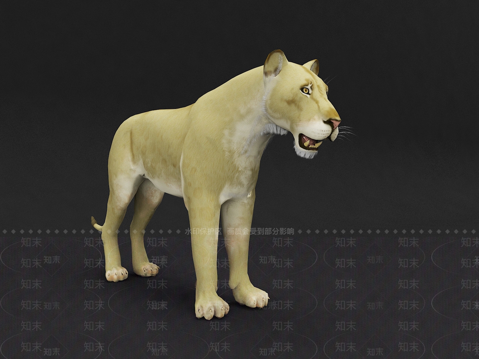 现代雄狮3D模型下载【ID:1104390862】
