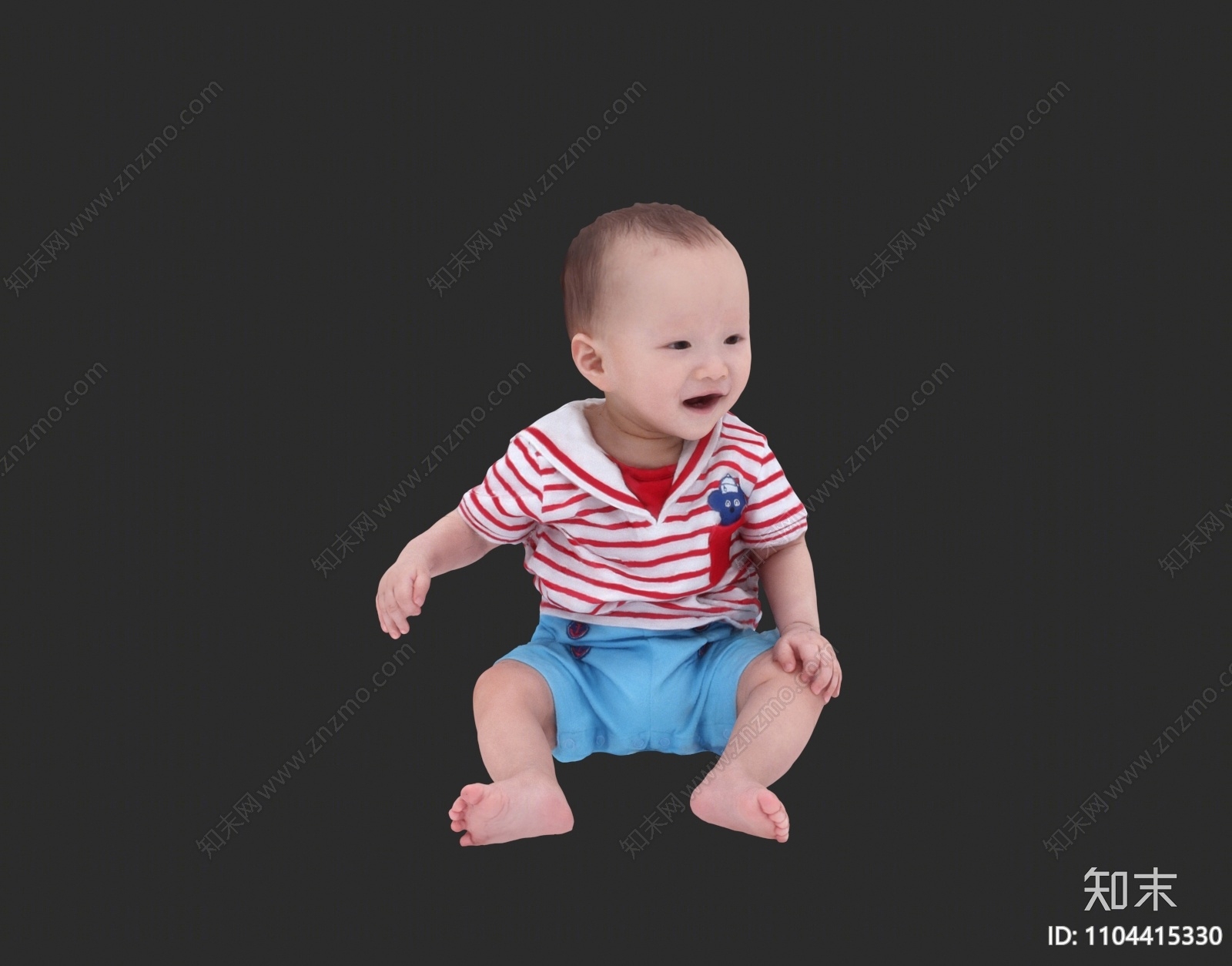 现代婴儿3D模型下载【ID:1104415330】