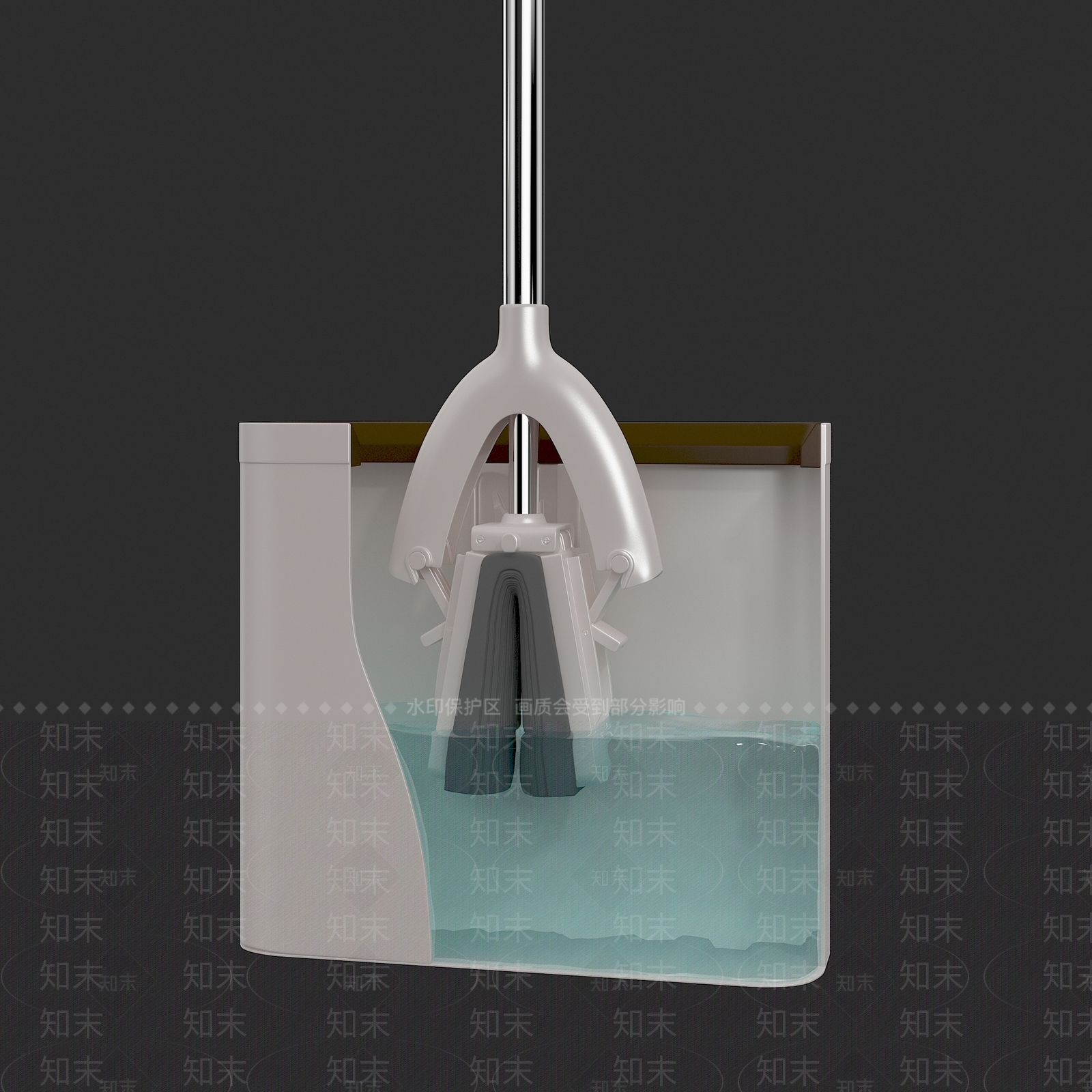 现代拖把3D模型下载【ID:1104658432】