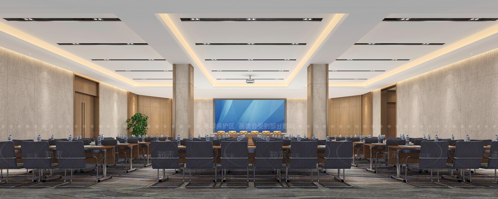 现代报告厅3D模型下载【ID:1104430459】