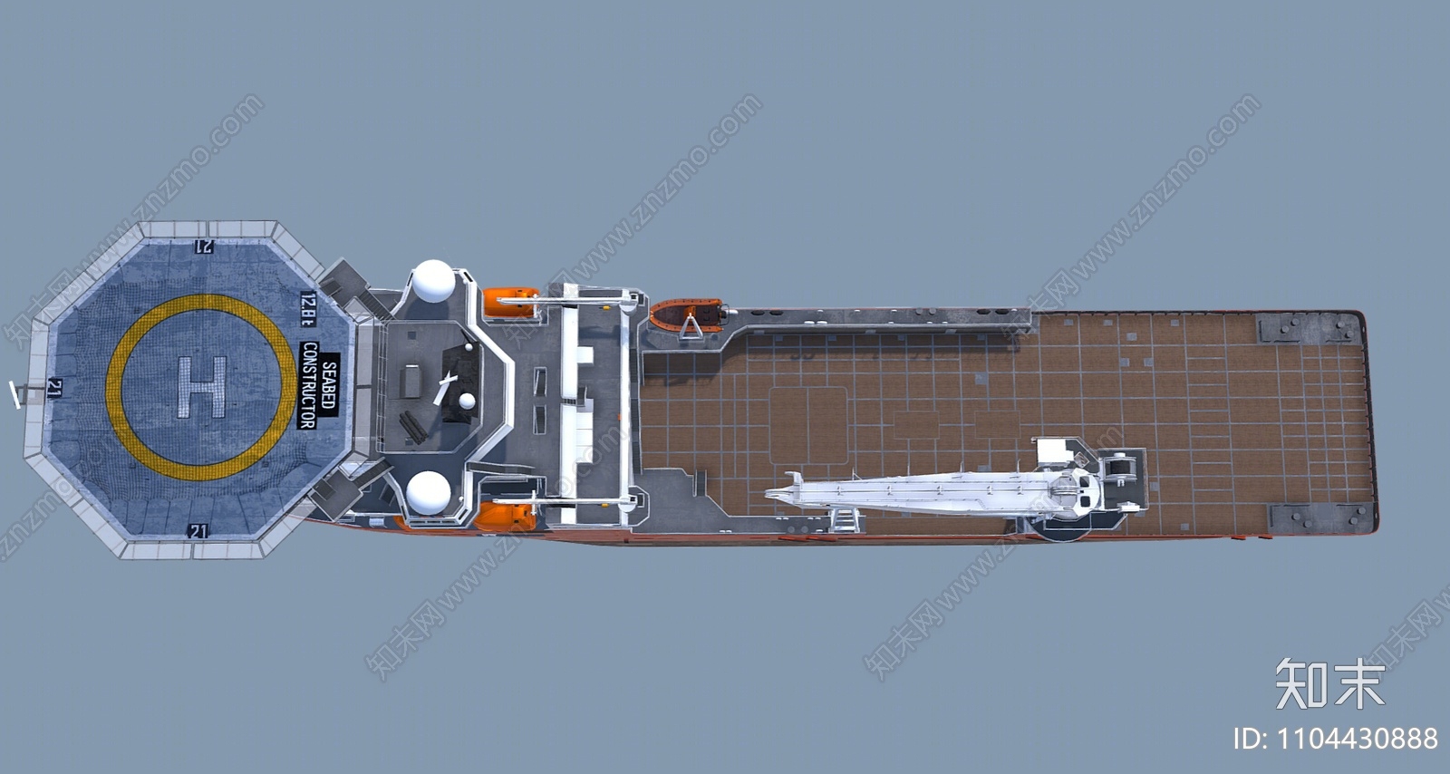 现代军舰3D模型下载【ID:1104430888】