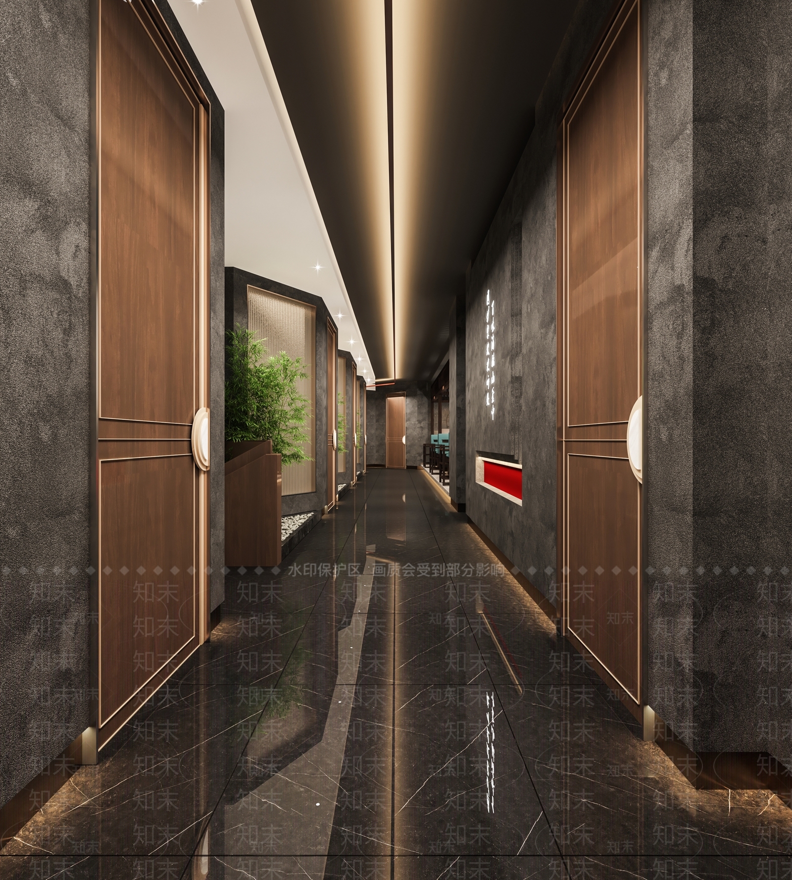 新中式中餐厅3D模型下载【ID:1221513204】