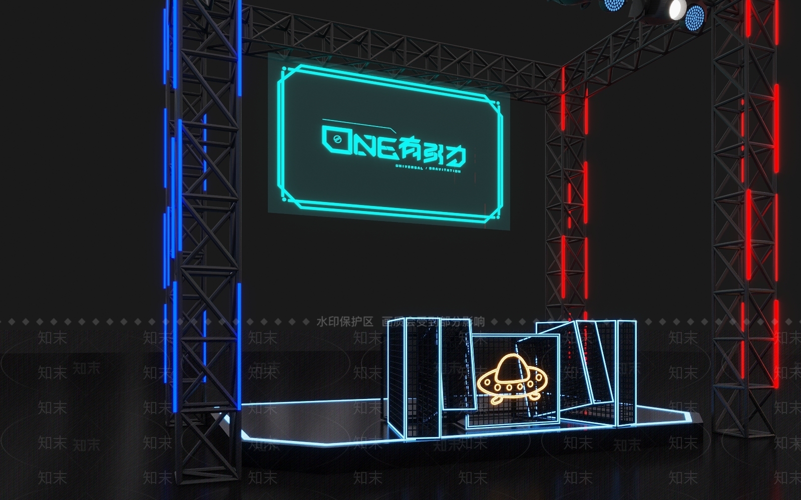 现代美陈3D模型下载【ID:1104443792】