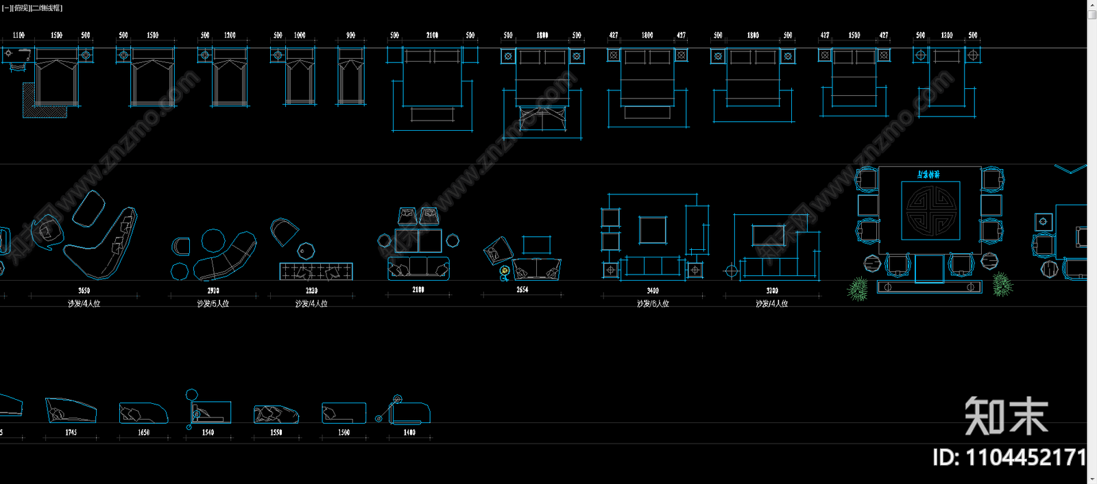 平面图库施工图下载【ID:1104452171】