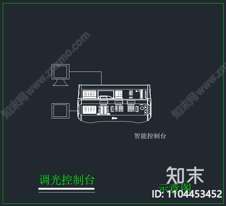 舞台灯具CAD图块施工图下载【ID:1104453452】