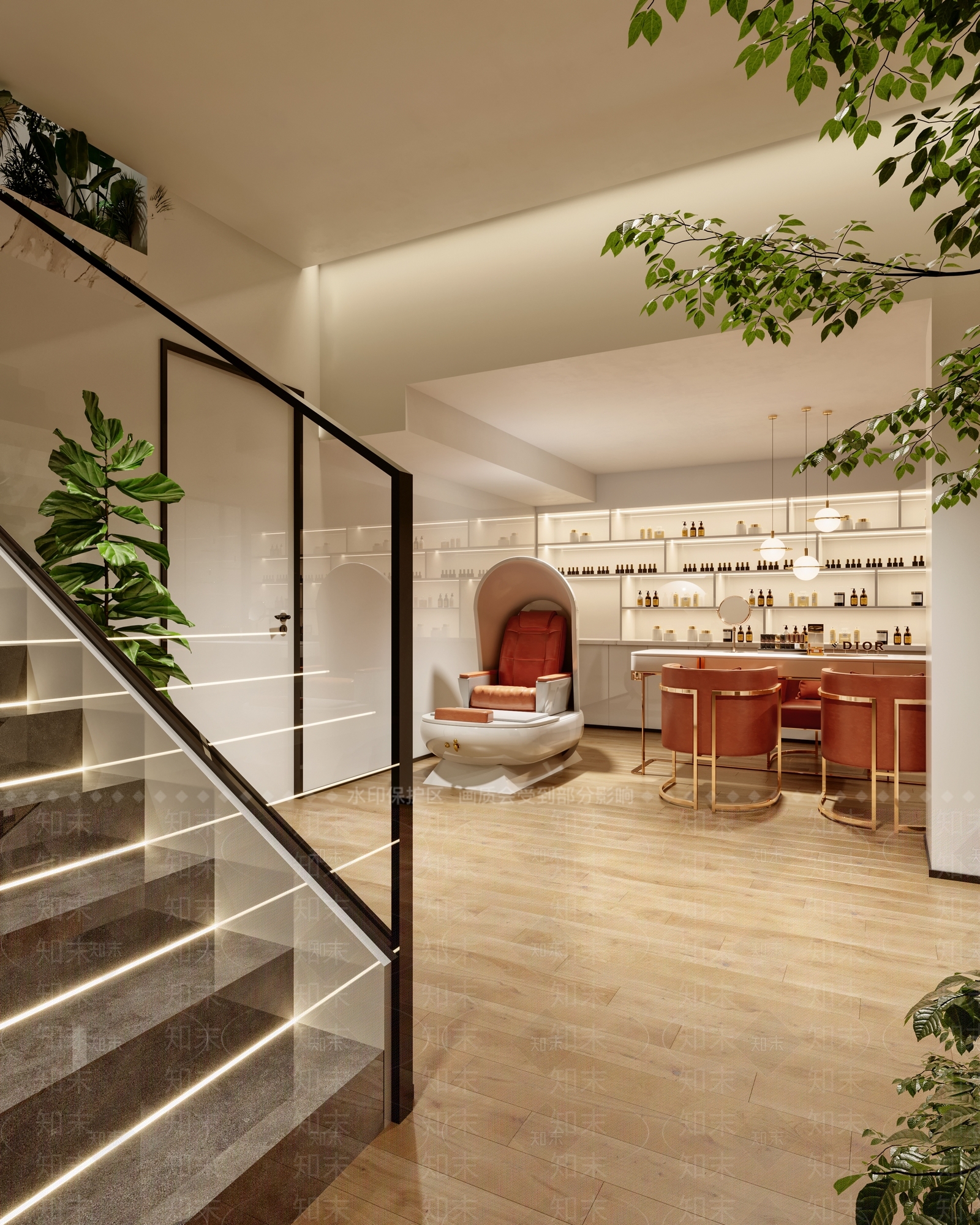 现代美甲店3D模型下载【ID:1104486413】