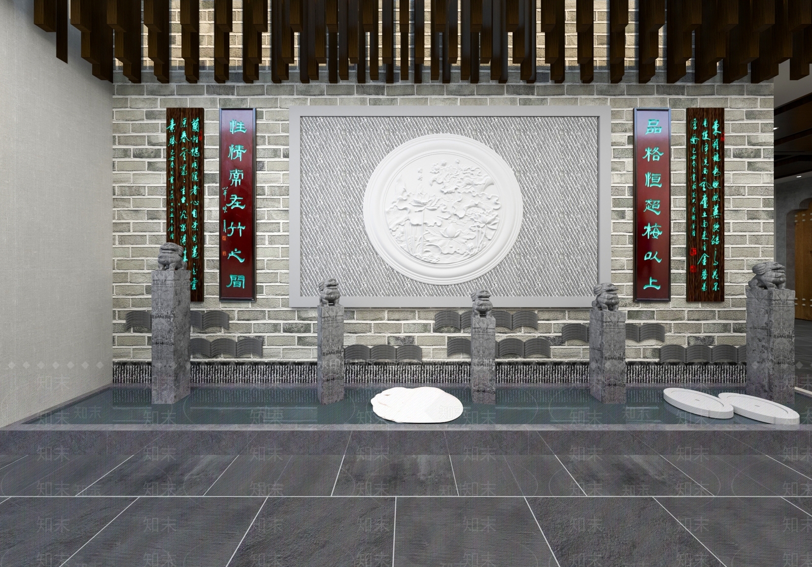 中式茶馆3D模型下载【ID:1104504633】