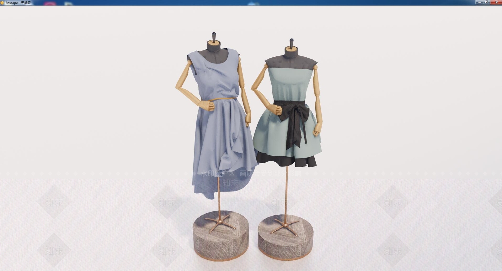 现代服装模特SU模型下载【ID:1104491429】