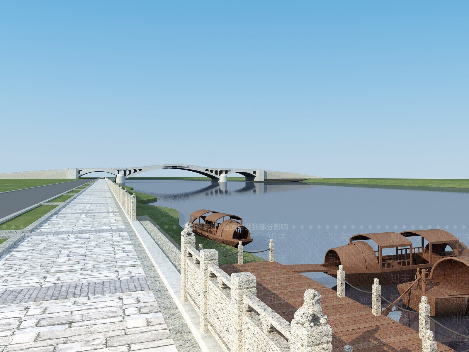 现代桥3D模型下载【ID:1104498863】