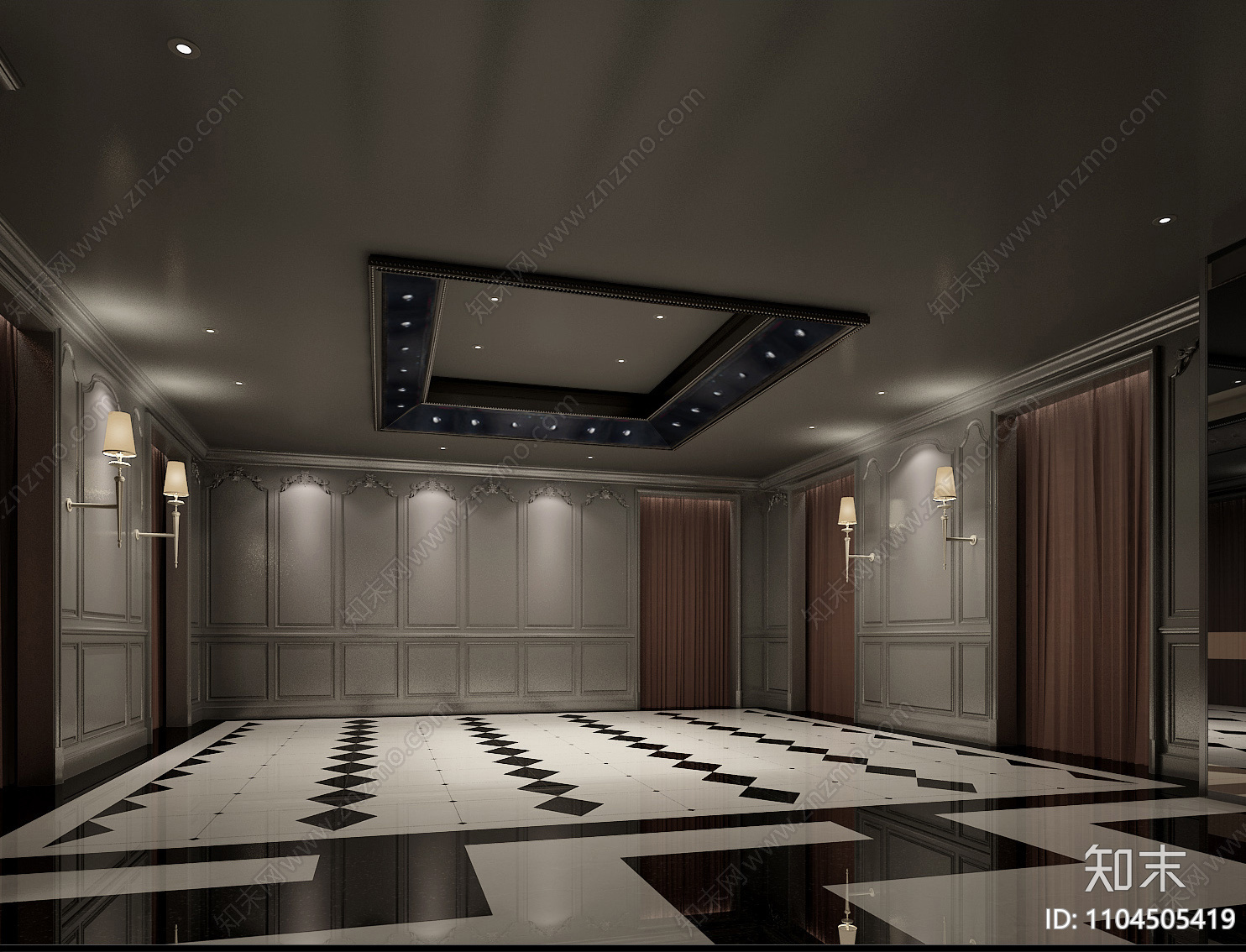 灯具展厅cad施工图下载【ID:1104505419】