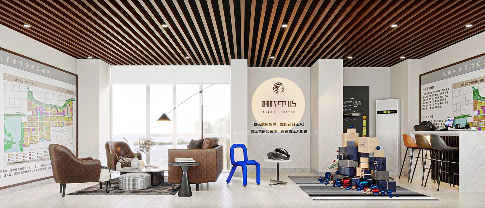 现代售楼处休息区3D模型下载【ID:1104506994】