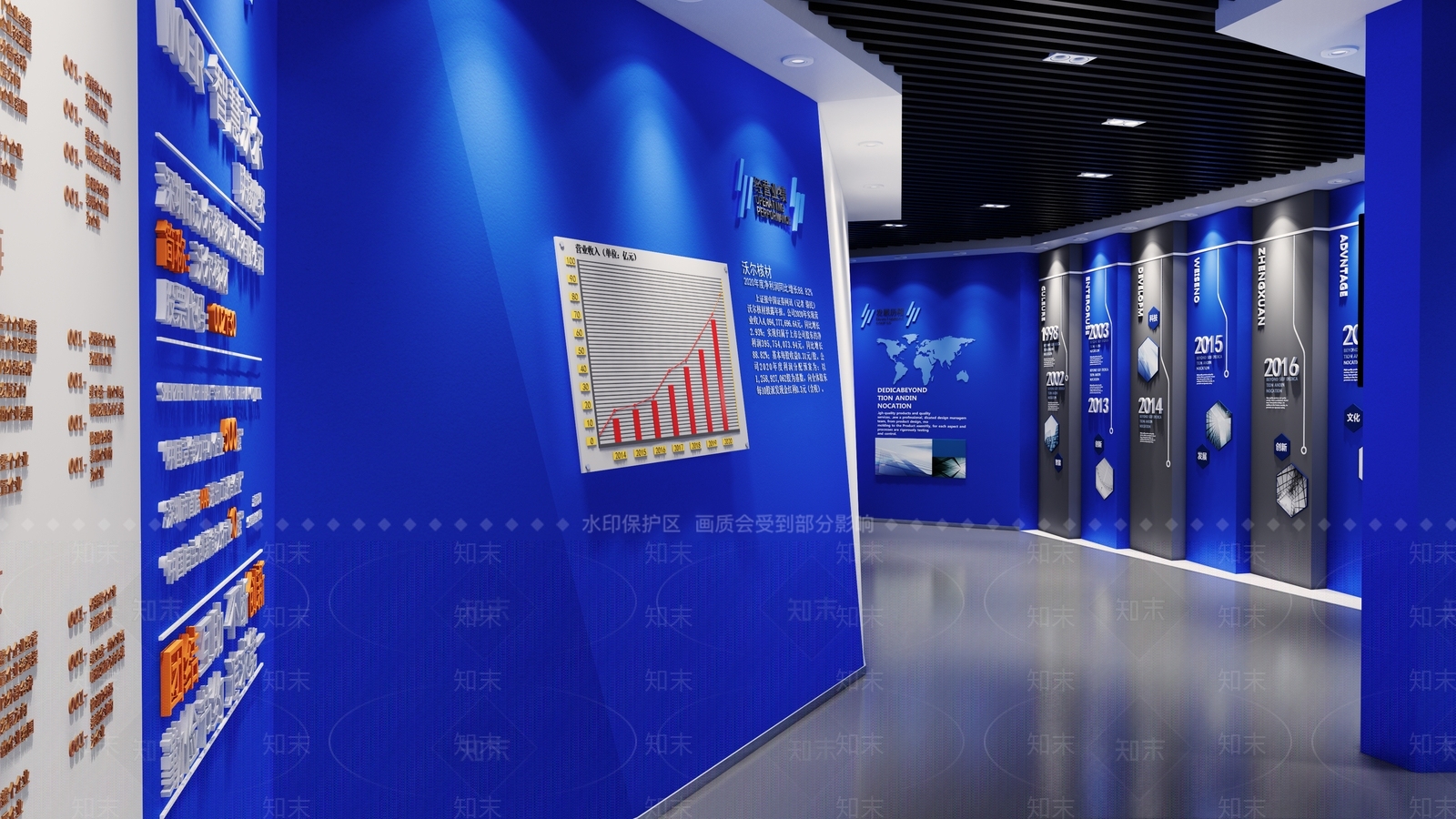 现代其他展厅SU模型下载【ID:1114037790】