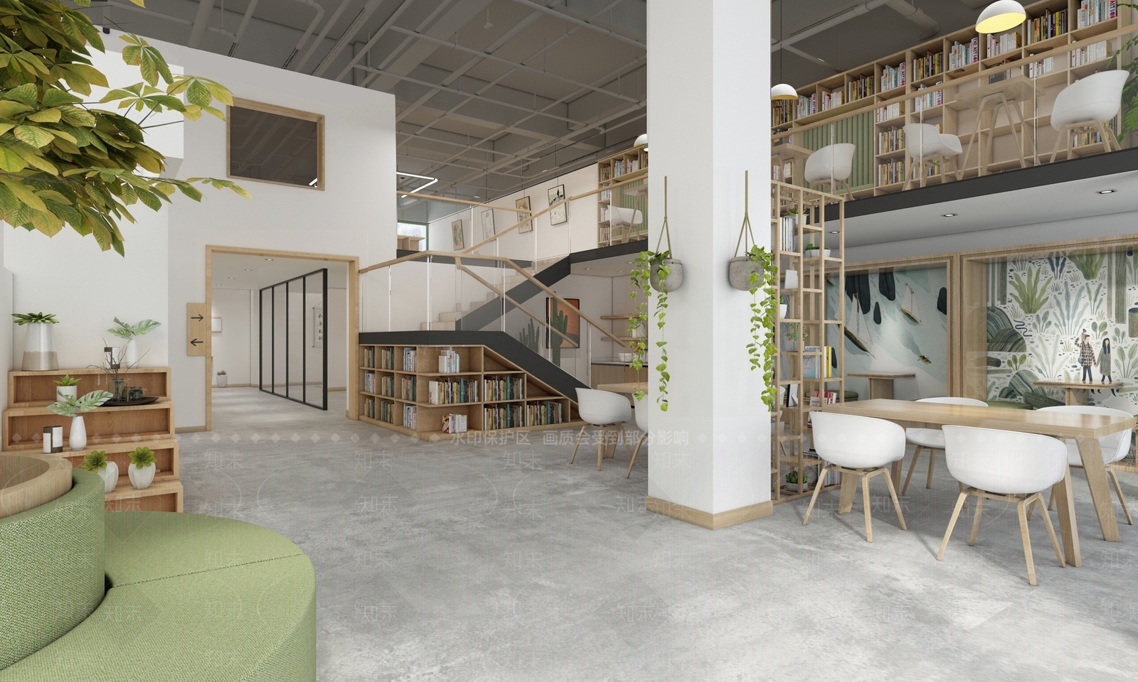 现代社区党群活动中心3D模型下载【ID:1104522953】