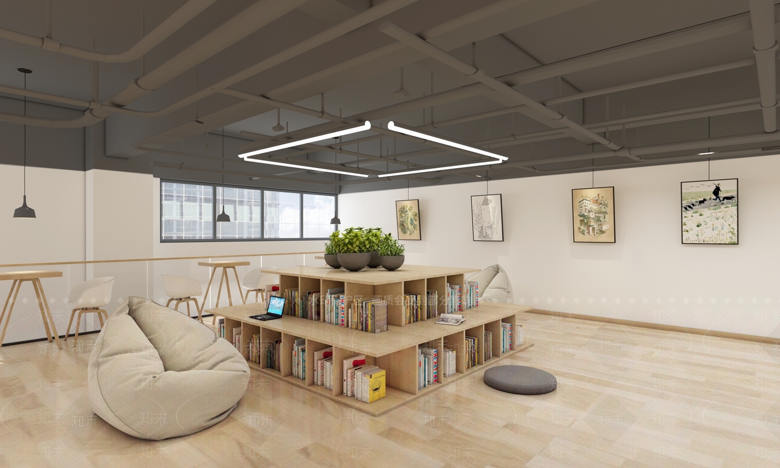 现代社区党群活动中心3D模型下载【ID:1104522953】