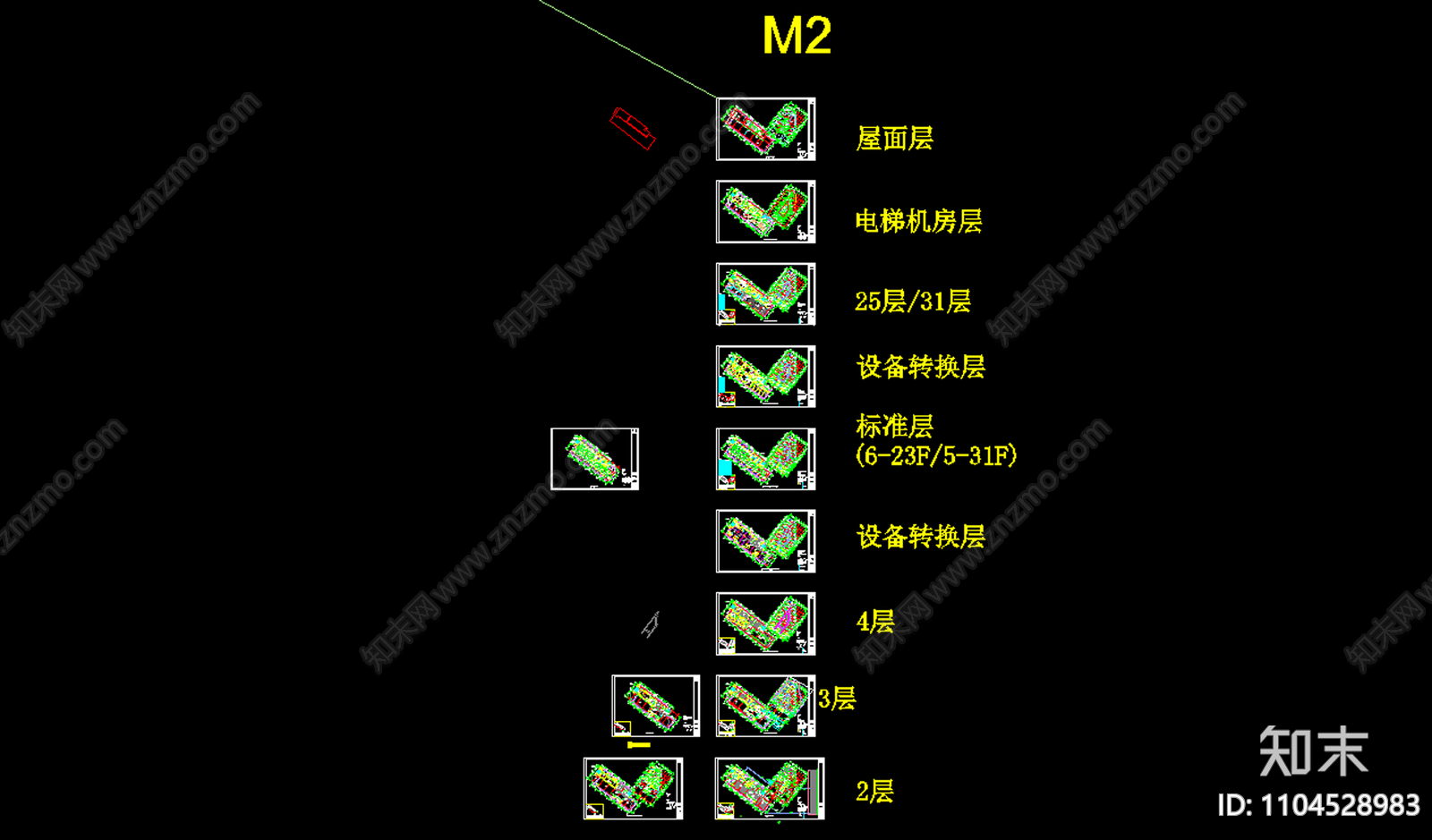 成都W酒店室内建筑景观施工图施工图下载【ID:1104528983】