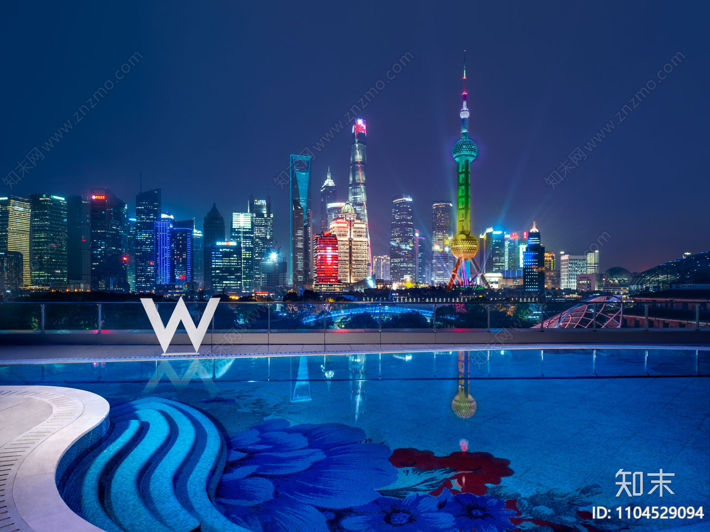 上海外滩W酒店cad施工图下载【ID:1104529094】