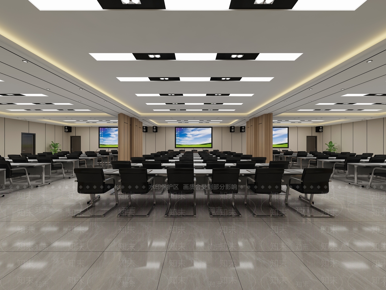 现代报告厅3D模型下载【ID:1104529423】