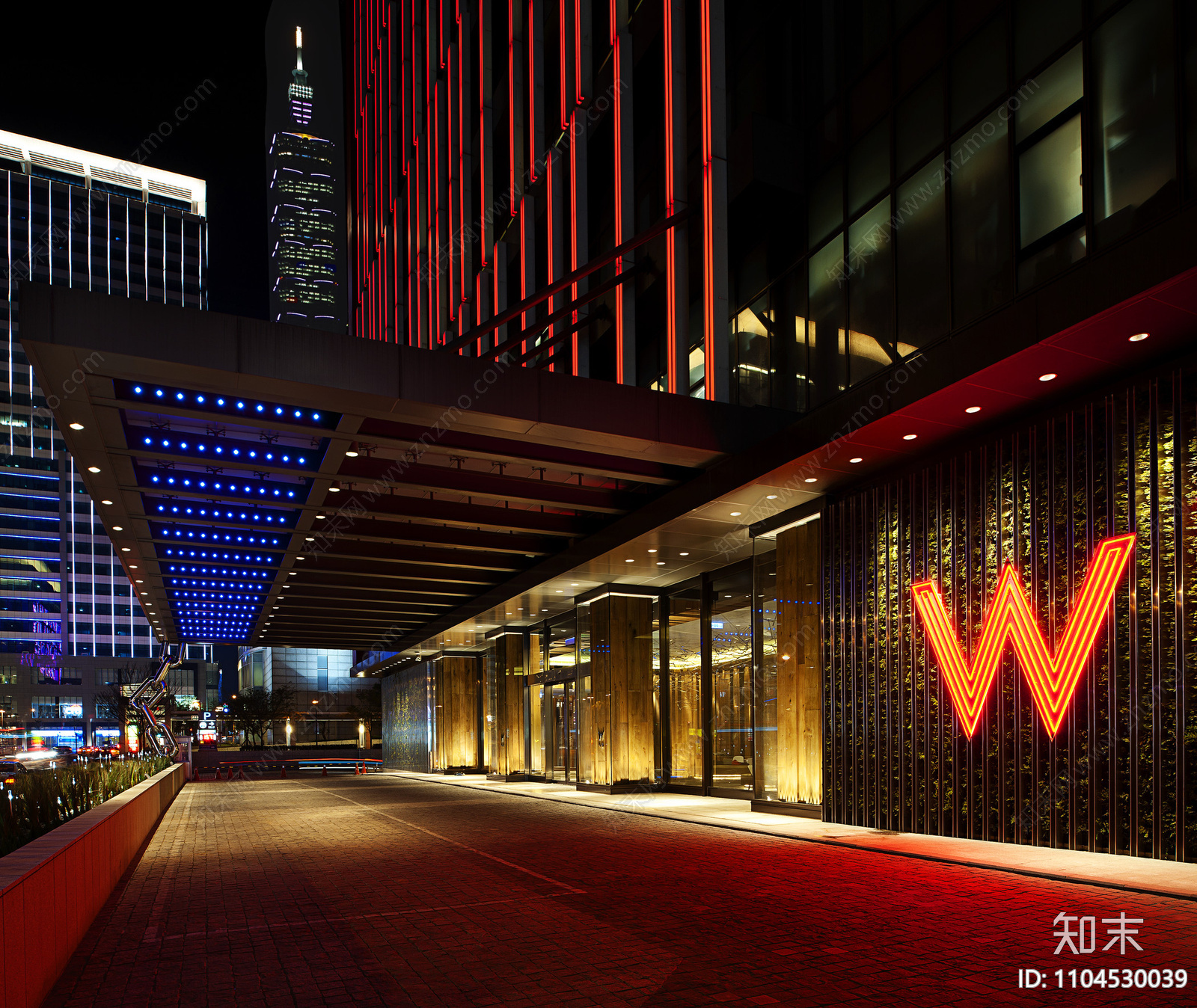 台北W酒店cad施工图下载【ID:1104530039】