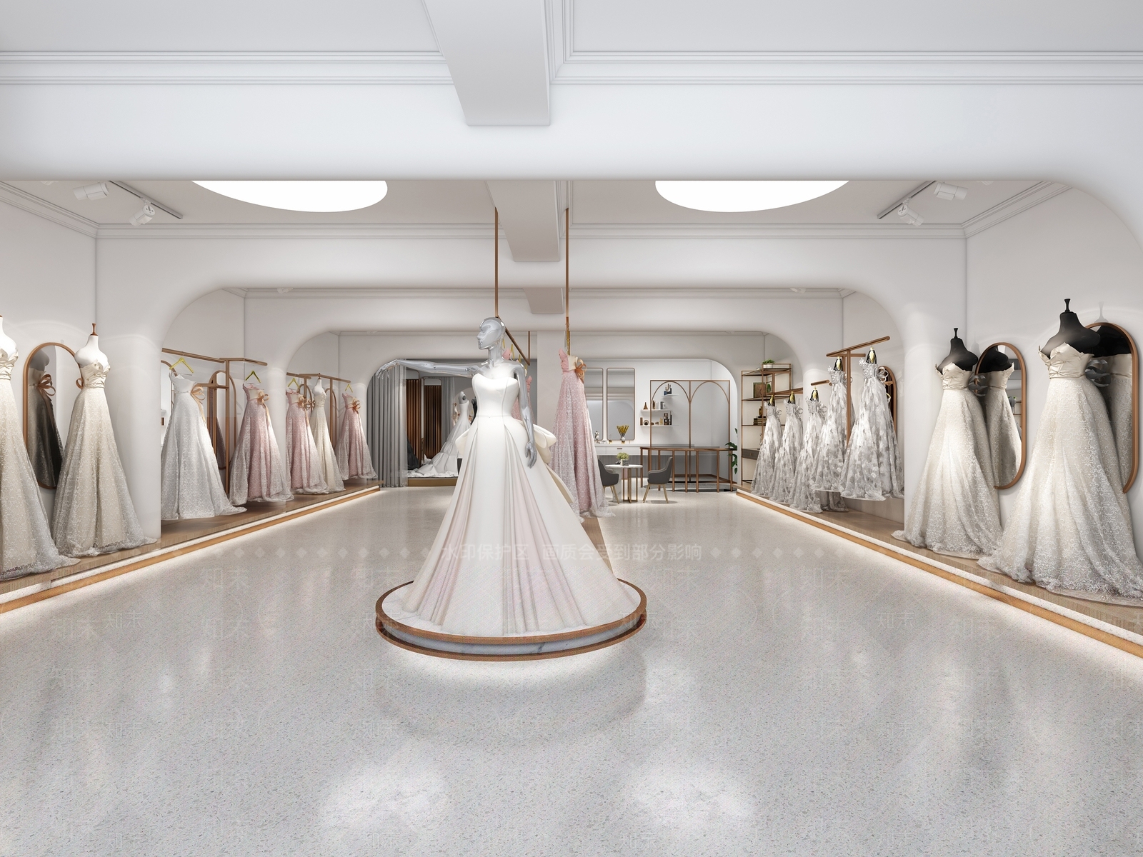 现代婚纱店3D模型下载【ID:1104530620】