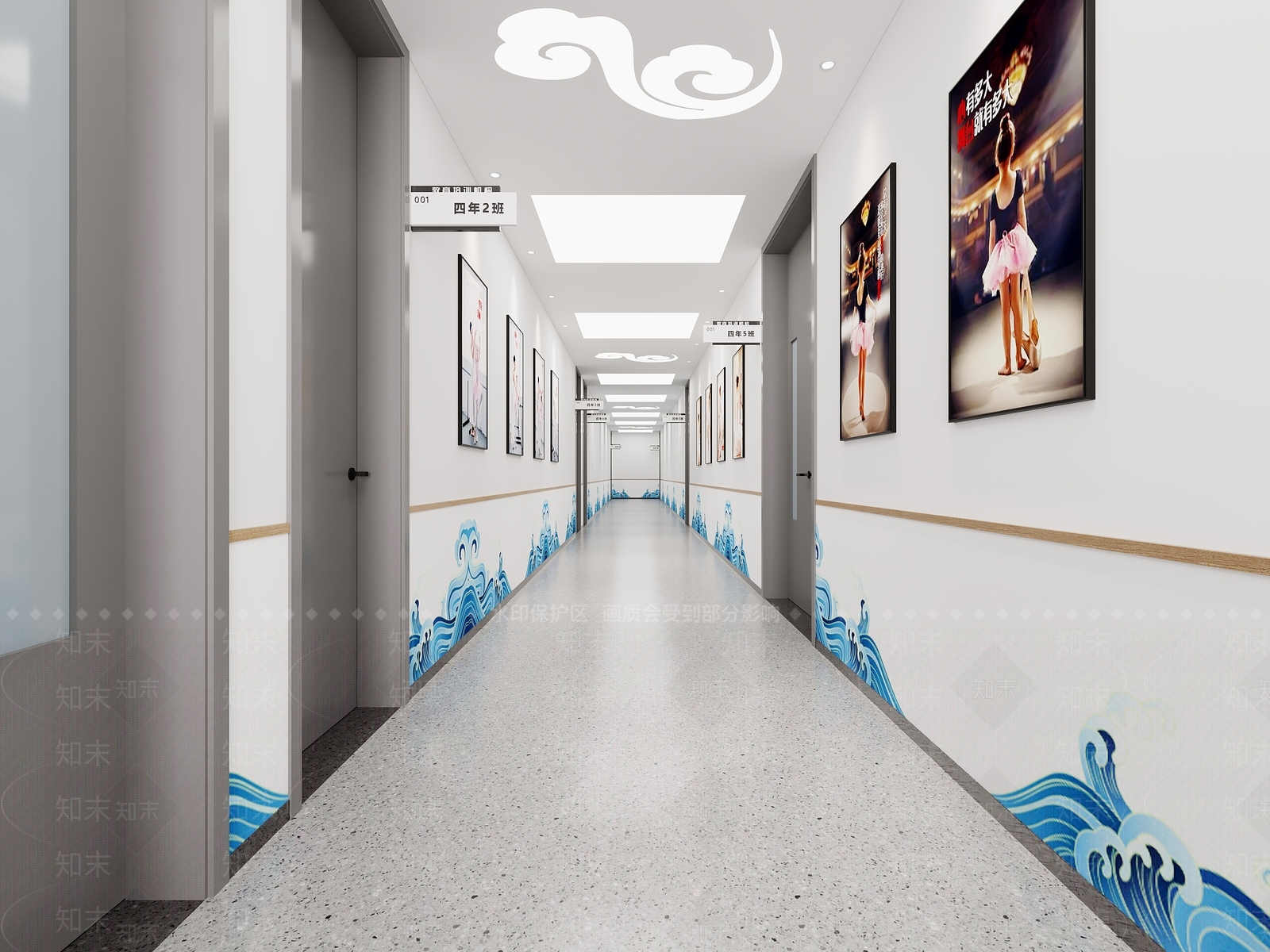 现代舞蹈教室3D模型下载【ID:1104533268】