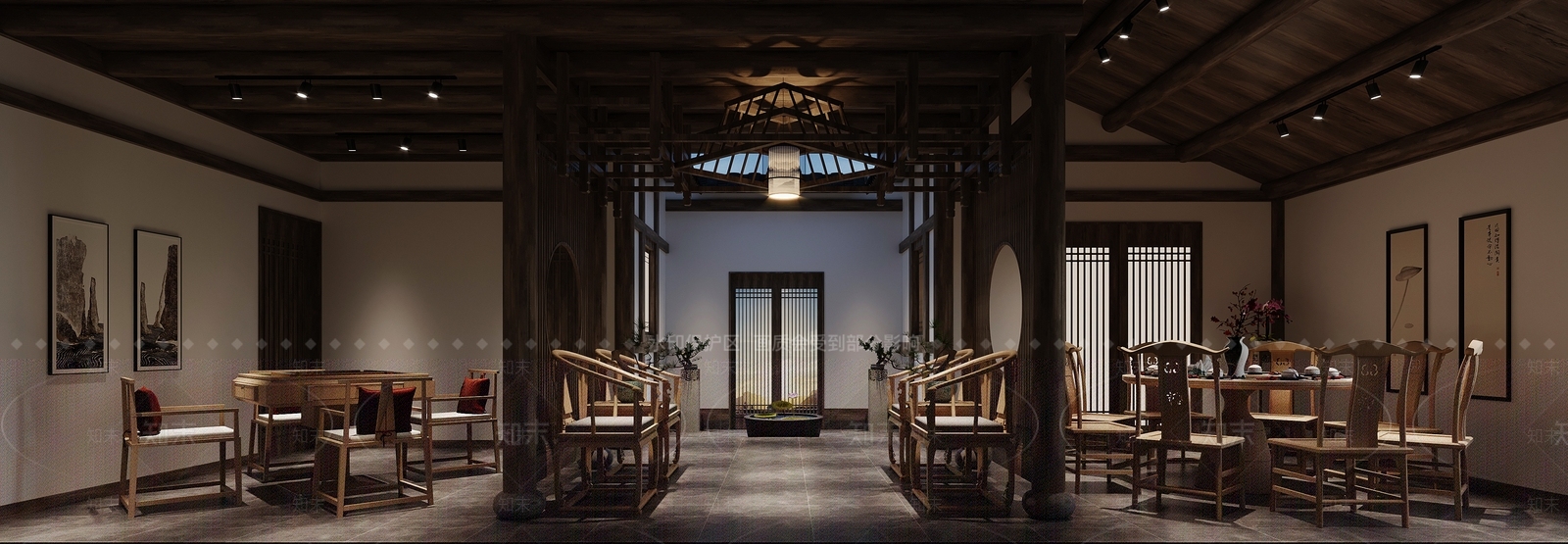 中式家具展厅3D模型下载【ID:1104556109】