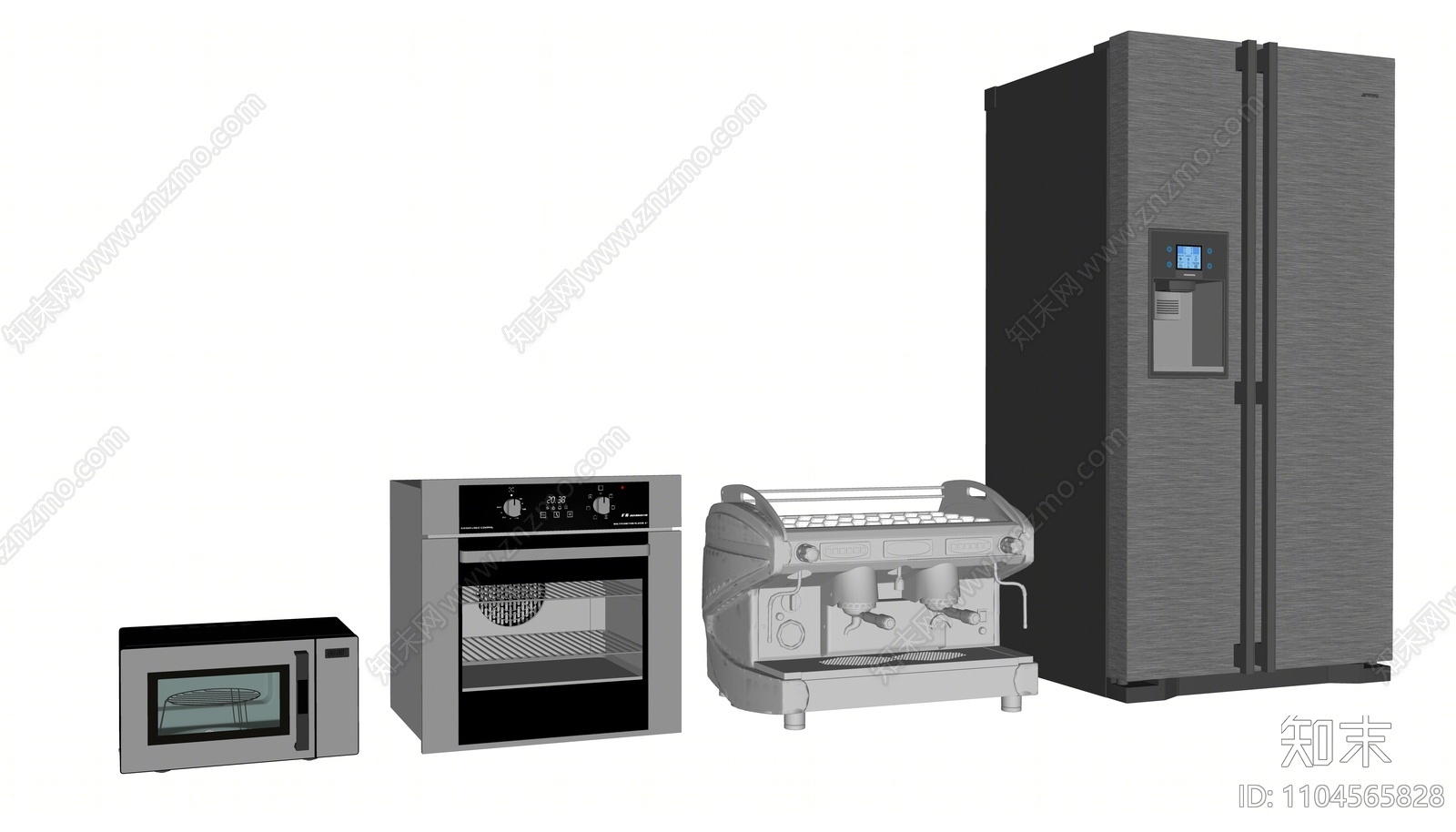现代冰箱SU模型下载【ID:1104565828】