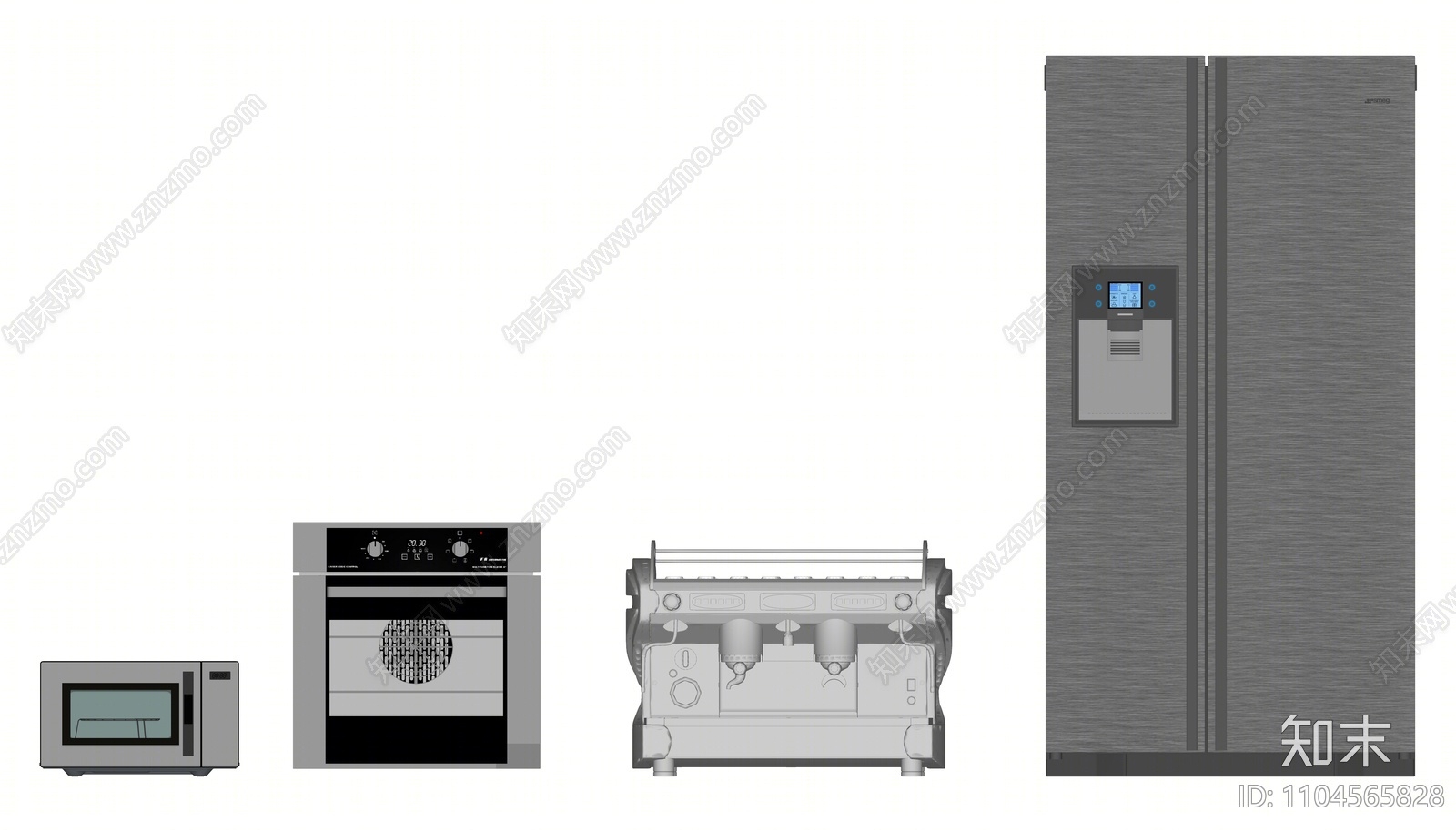现代冰箱SU模型下载【ID:1104565828】