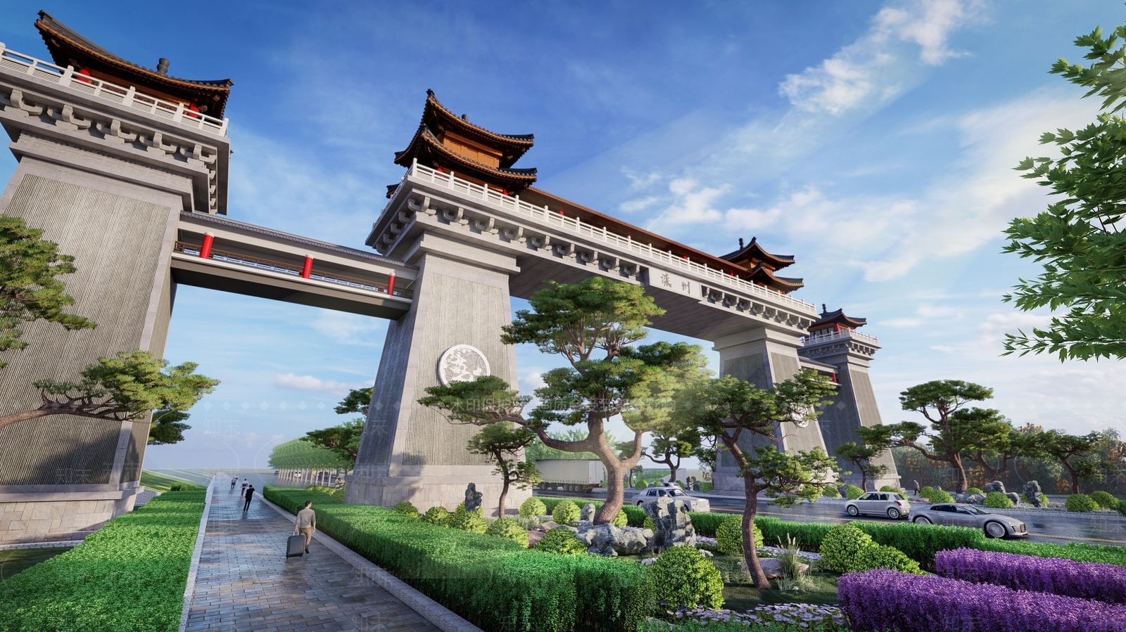 中式汉阙SU模型下载【ID:1104566287】