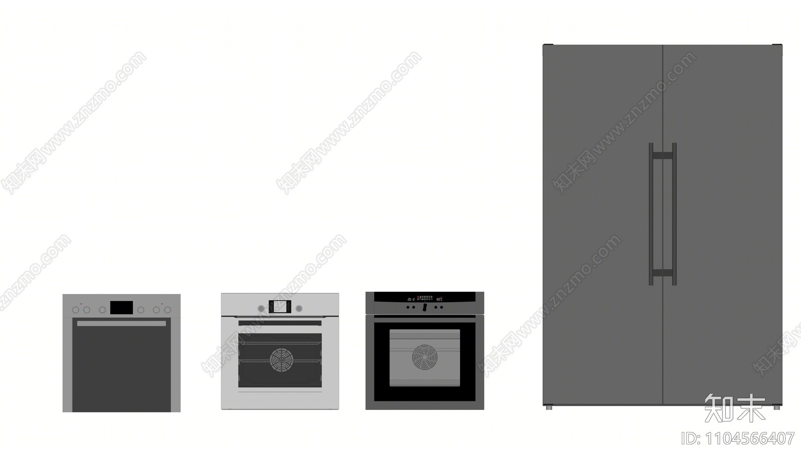 现代冰箱SU模型下载【ID:1104566407】