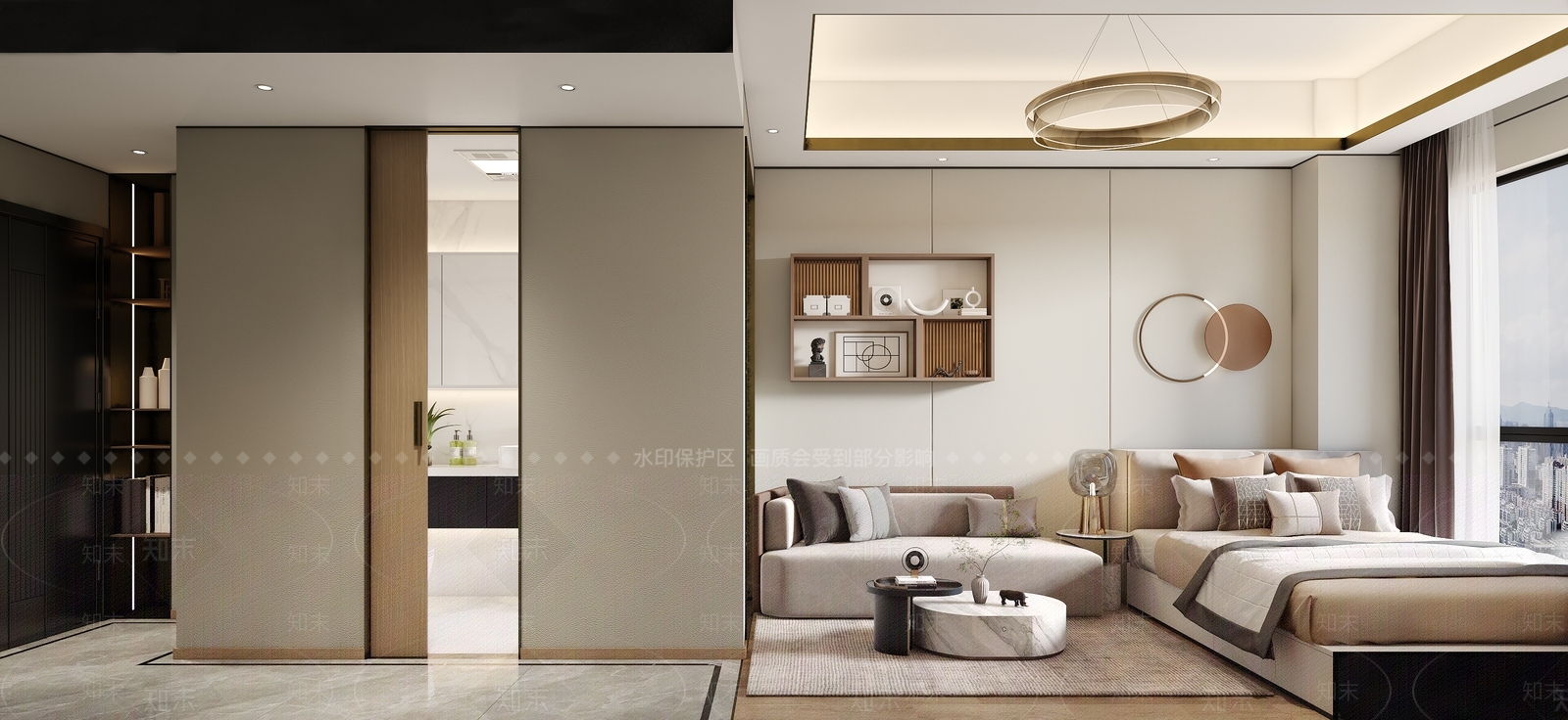 现代单身公寓3D模型下载【ID:1104568166】