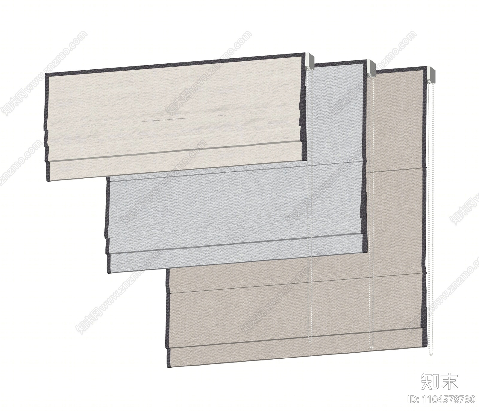 现代百叶帘SU模型下载【ID:1104578730】